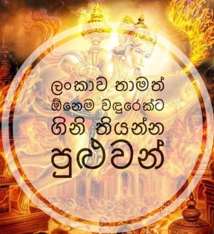 ලංකාව තාමත් ඕනම වඳුරෙක්ට ගිනි තියන්න පුළුවන්