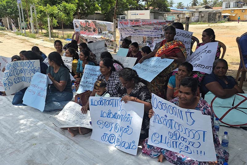 මන්නාරමේ හුලං මෝල් ‘යළි සලකා බැලීමේ’ ආණ්ඩුවේ තීරණයට විරෝධය