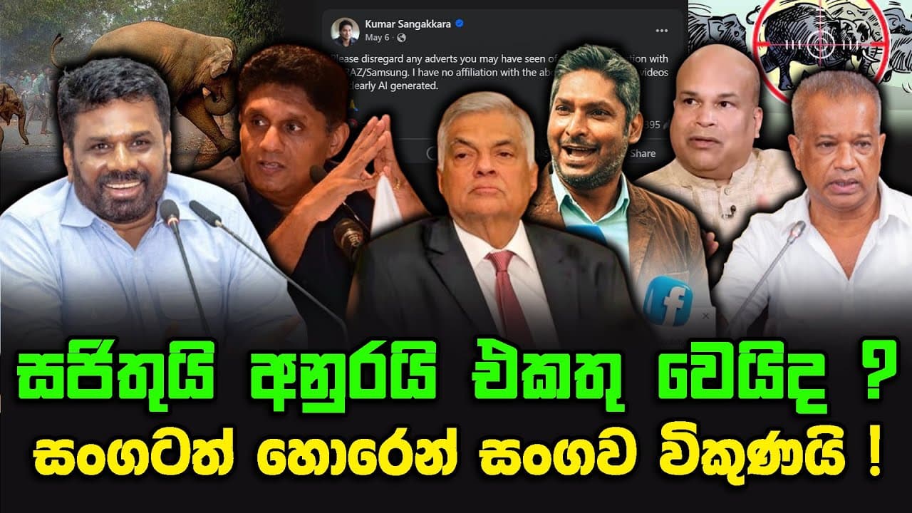 සජිතුයි අනුරයි එකතු වෙයිද ? | සංගටත් හොරෙන් සංගව විකුණයි !