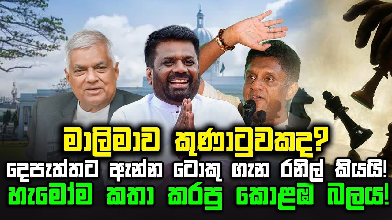 මාලිමාව කුණාටුවකද? | දෙපැත්තට ඇන්න ටොකු ගැන රනිල් කියයි! | හැමෝම කතා කරපු කොළඹ බලය ! | The Leader TV