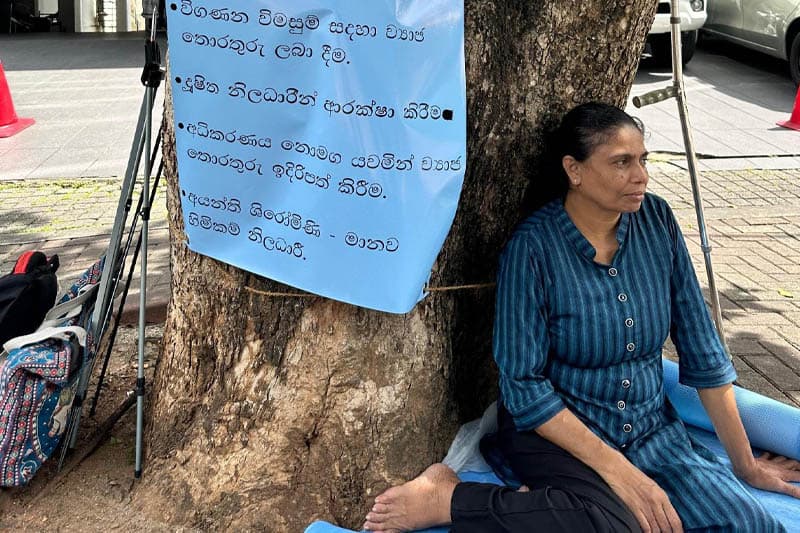 මානව හිමිකම් කොමිසමට එරෙහි සත්‍යග්‍රහයට සභාපතිගෙන් තර්ජනයක්