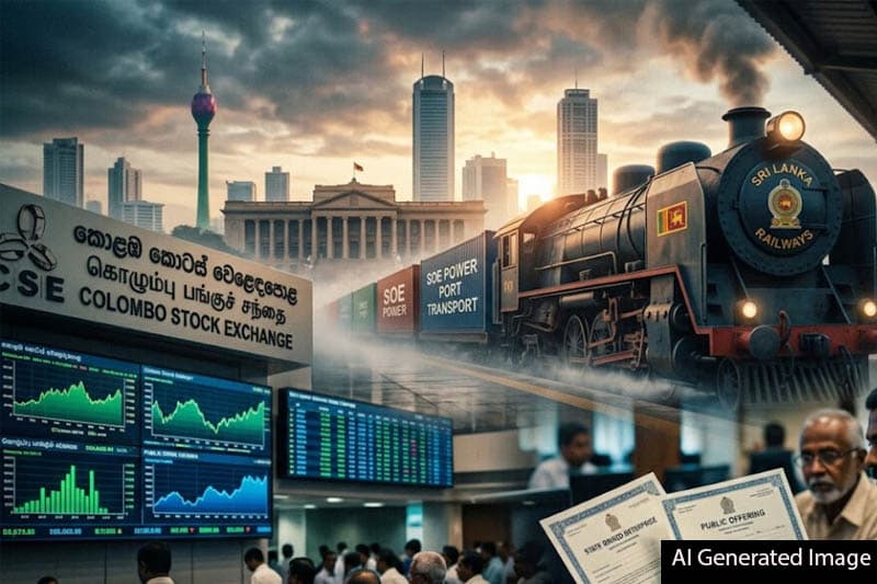 පාඩු ලබන රාජ්‍ය ආයතන කොටස් වෙළඳපොළට: ආණ්ඩුවේ ආයතන බේරගන්න SEC එකෙන් අලුත් ප්ලෑනක්!