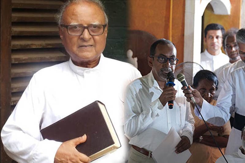 ඇමති සුනිල් සෙනෙවි ඇලොයි පියතුමන් දේශපාලනිකව බවුතීස්ම කිරීම