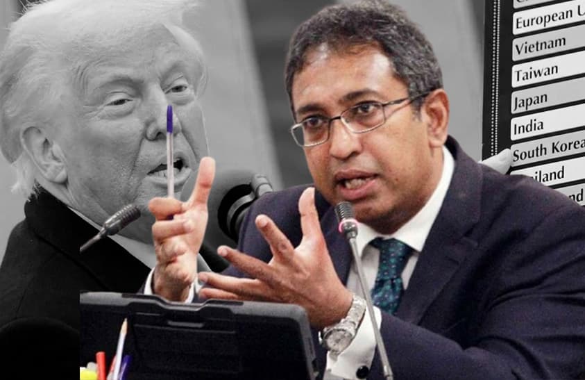 ට්‍රම්ප්ගේ ‘අලුත් බද්ද’ සහ ආණ්ඩුවේ විශ්වාසය ගිලිහීම ගැන හර්ෂගෙන් රතු එළියක්!