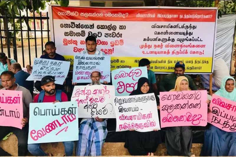 මාලිමා ආණ්ඩුව මුත්තු නගර් ගොවි පවුල් 351ක් ඔවුන්ගේ ඉඩම්වලින් එළවන්න සූදානම් වෙනවා - වසන්ත මුදලිගේ