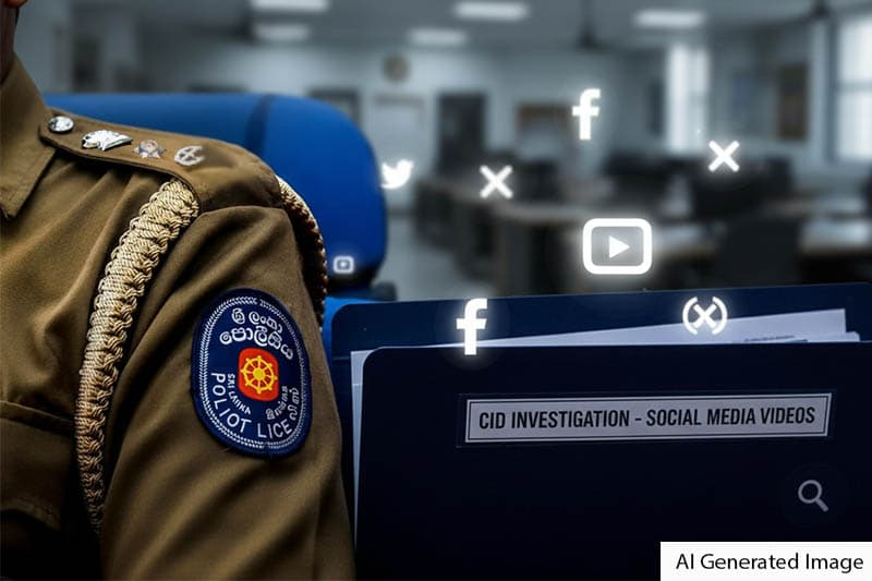 පොලිස්පති ඇතුළු ලොක්කන් ගැන සමාජ මාධ්‍ය වීඩියෝ CIDයේ විමර්ශනයට