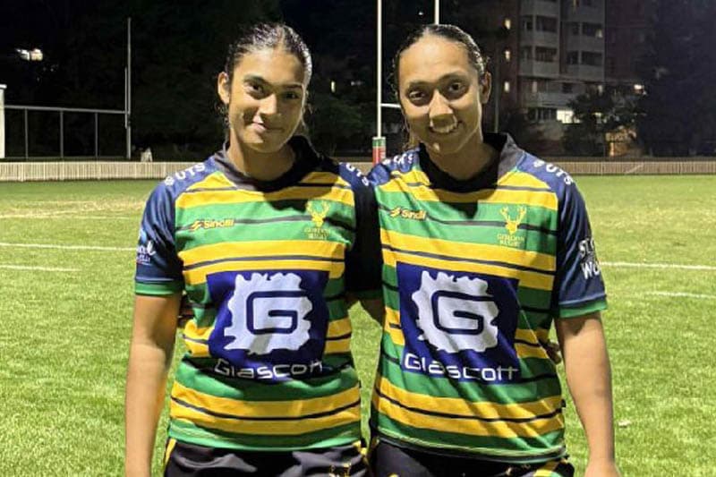 ඕස්ට්‍රේලියාවේ සිට පැමිණි සහෝදරියන් දෙදෙනෙක් ශ්‍රී ලංකා රග්බි කණ්ඩායමට