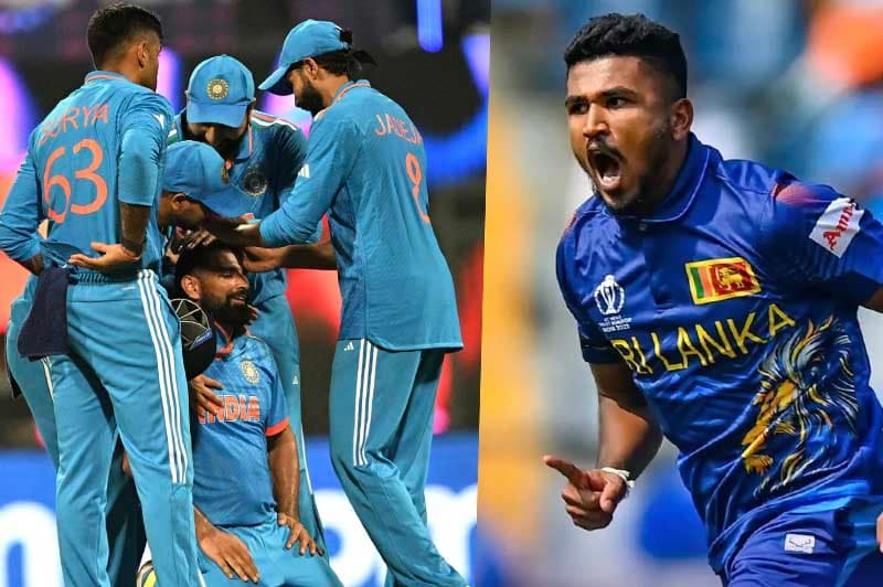ඉන්දියාව හමුවේ ශ්‍රී ලංකාව දෙවන වරටත් අන්ත පරාජයකට, ඩිල්ෂාන් මධුෂංක වාර්තා අතරට