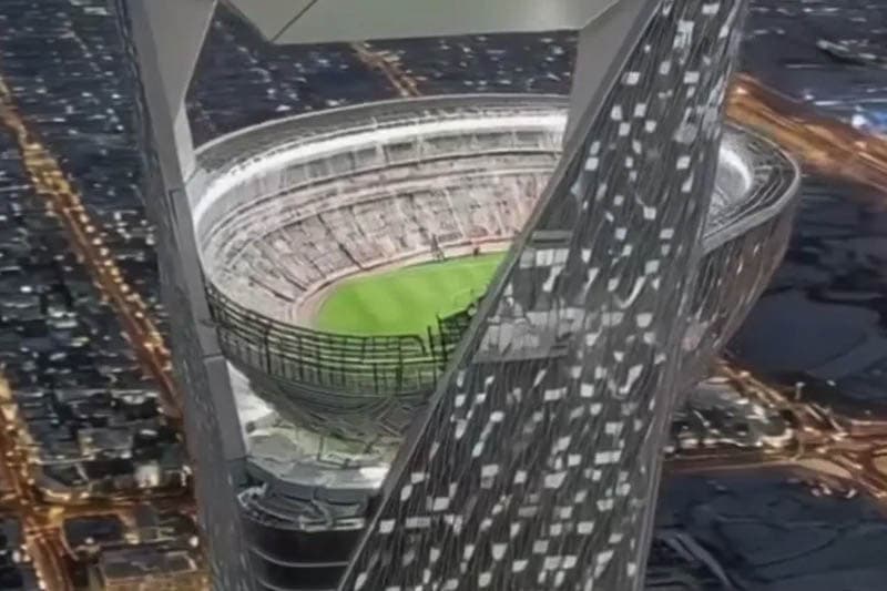 2034 ලෝක කුසලාන පාපන්දු තරගාවලිය වෙනුවෙන් සෞදි අරාබියේ ඉදිවන නියාම් අහස් ක්‍රීඩාංගණය