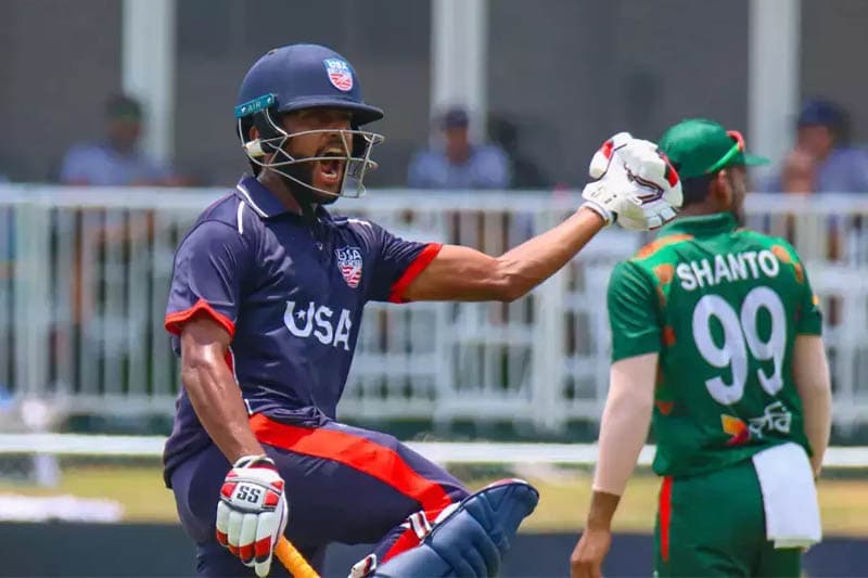 T20 ඉතිහාසයේ ලොකුම පෙරලිය: ආධුනික අමෙරිකාව පළපුරුදු බංග්ලාදේශය පරදවයි
