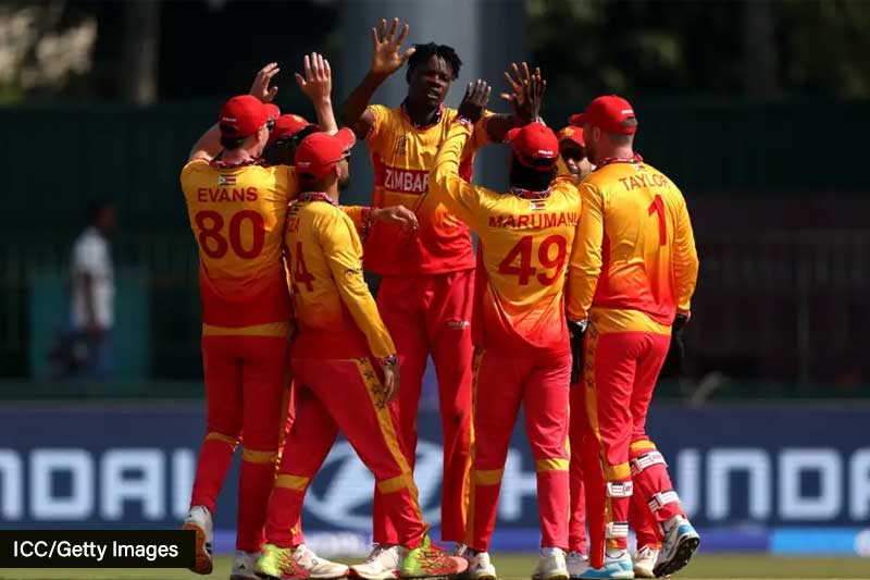 T20 WC: සිම්බාබ්වේ වේග පන්දු යවන්නෝ ඕමානය වනසති