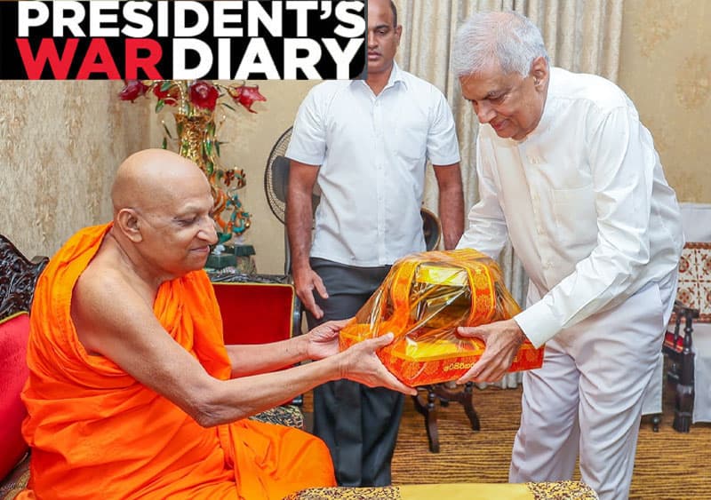 President's War Diary : සුබාරංචියට විපක්ෂය කළබල වෙයි - මහනාහිමිවරුගේ ප්‍රසාදය