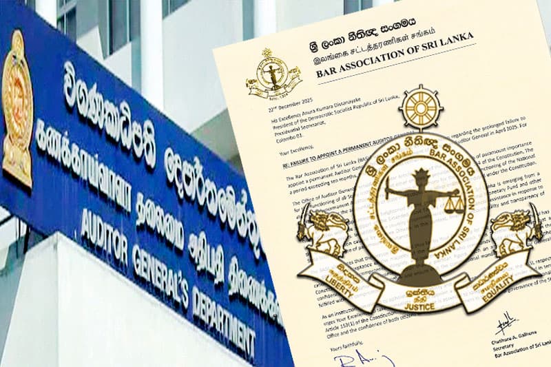 ස්ථිර විගණකාධිපතිවරයෙකු වහාම පත් කරන්න: නීතිඥ සංගමයෙන් ජනපතිට ලිපියක්