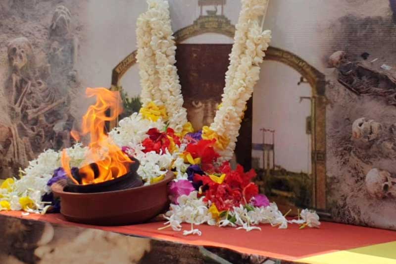 චෙම්මනි සමූහ මිනීවල අසලදී ක්‍රිෂාන්ති කුමාරස්වාමි අනුස්මරණයක්
