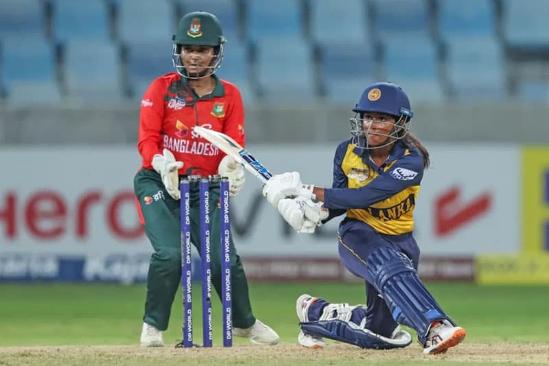 බංග්ලාදේශය පරදා ශ්‍රී ලංකා කාන්තා පිල අපරාජිතව ආසියානු කුසලාන අවසන් පූර්ව වටයට
