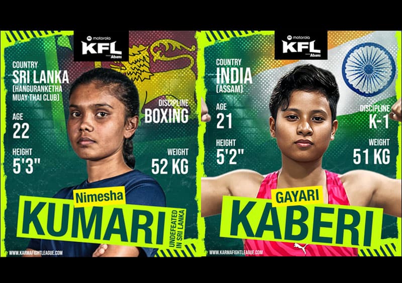 Karma Fight League: අපරාජිත කුමාරිට අභියෝග කරන්න Kaberi ඉන්දියානු ශූරිය ලංකාවට ඇවිත්