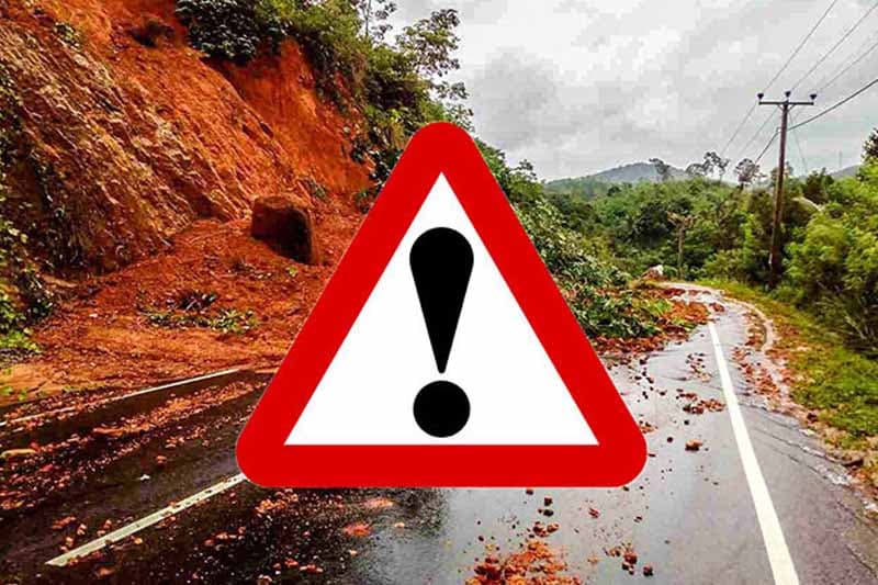 ප්‍රාදේශීය ලේකම් කොට්ඨාස 55කට නායයෑම් අනතුරු නිවේදන