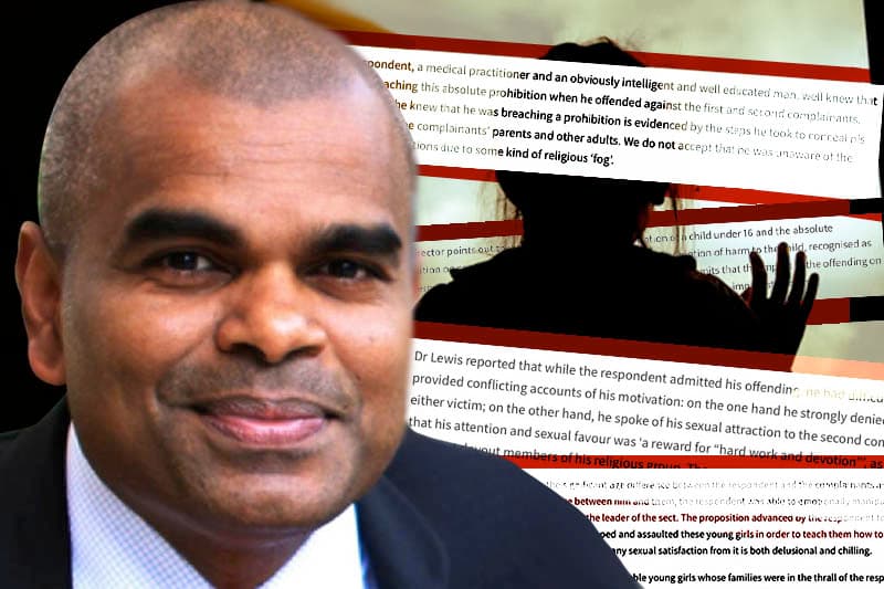 දෙවියන්ට ආරූඪ වී බාල දැරියන්ට ලිංගික අපරාධ කළ ලාංකික දොස්තර දස අවුරුද්දක් ඕස්ට්‍රේලියානු හිරේ - ( අභිෂේකා වාසලබණ්ඩාර )