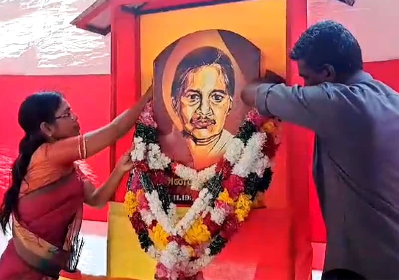  ඉන්දීය හමුදාවට විරුද්ධව අහිංසාවාදී සටනින් මියගිය මාතාවක් සැමරේ