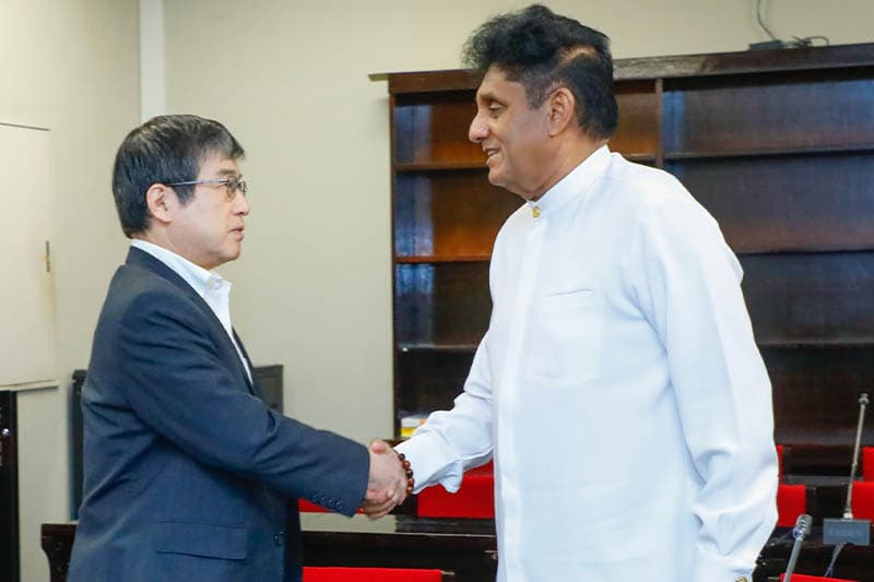 බිඳ වැටුණු රට ගොඩනගන්න සජිත් ජපාන රජයෙන් සහාය ඉල්ලයි