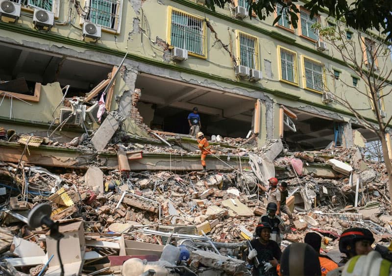 මියන්මාර් - තායිලන්ත භූ කම්පනය: මියන්මාරයේ මරණ ගණන 1,000 ඉක්මවයි
