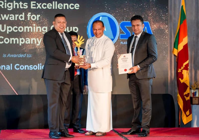 Asia International Consolidated pvt Ltd සමූහය සම්මාන ලබයි.