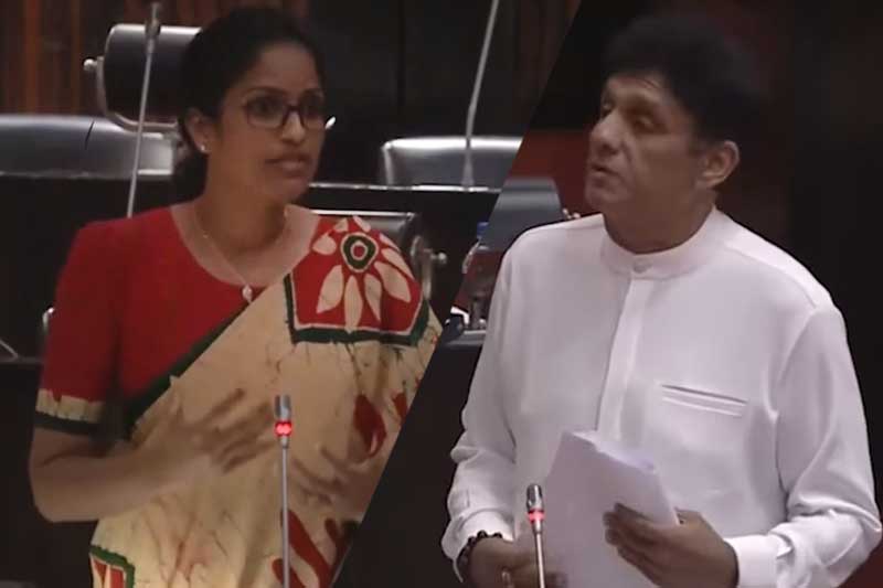 ජාජබ මන්ත්‍රිනී නිලන්ති කොට්ටහච්චි ගෙන් සජිත්ට පැසසුම්...!