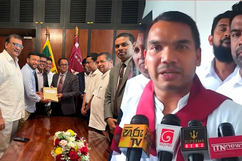 නියෝජ්‍ය අමාත්‍යවරයාට එරෙහිව විශ්වාස භංග යෝජනාව බාරදේ - සහාය දෙන බව නාමල් කියයි