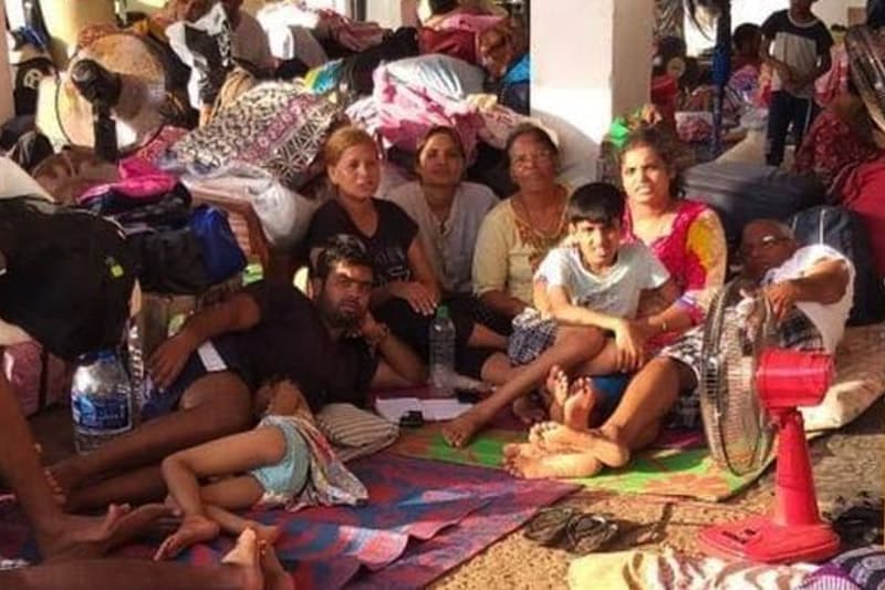 දකුණේ සිටි විදෙස් සරණාගතයින් විරෝධතා මැද වවුනියාවට