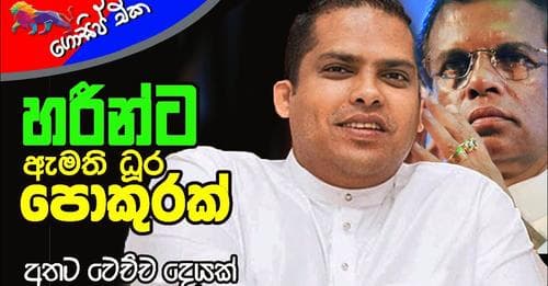 හරීන්ට ඇමති ධූර පොකුරක්! අතට වෙච්ච දෙයක්!!