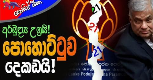 අර්බුදය උග්‍රයි! පොහොට්ටුව දෙකඩයි!!
