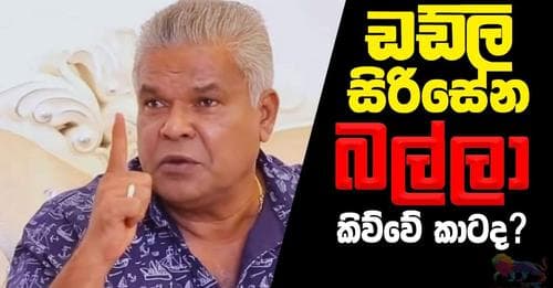 ඩඩ්ලි සිරිසේන 'බල්ලා' කිව්වේ කාටද?