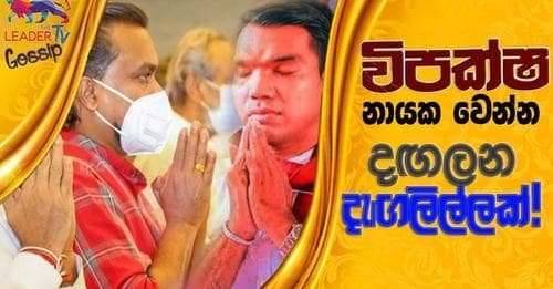 විපක්ෂනායක වෙන්න දඟලන දැඟලිල්ලක් !