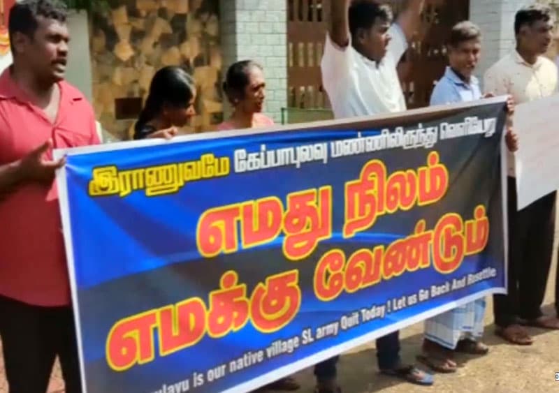 වාඩිලා සිටින රජයේ හමුදාවට එරෙහිව අඛණ්ඩ අරගලයක් දියත් කෙරෙන ලකුණු  