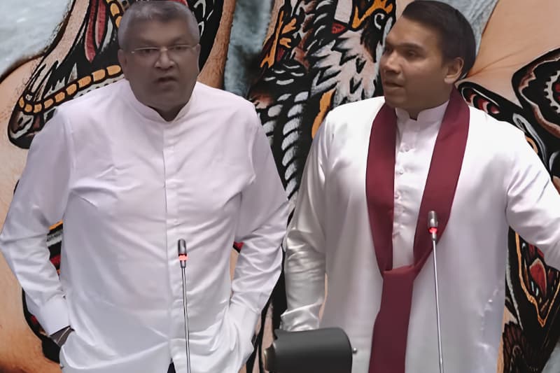 සංවිධානාත්මක අපරාධ පනත ගැන නාමල් සහ හර්ෂණ පාර්ලිමේන්තුවේදී මුහුණට මුහුණ