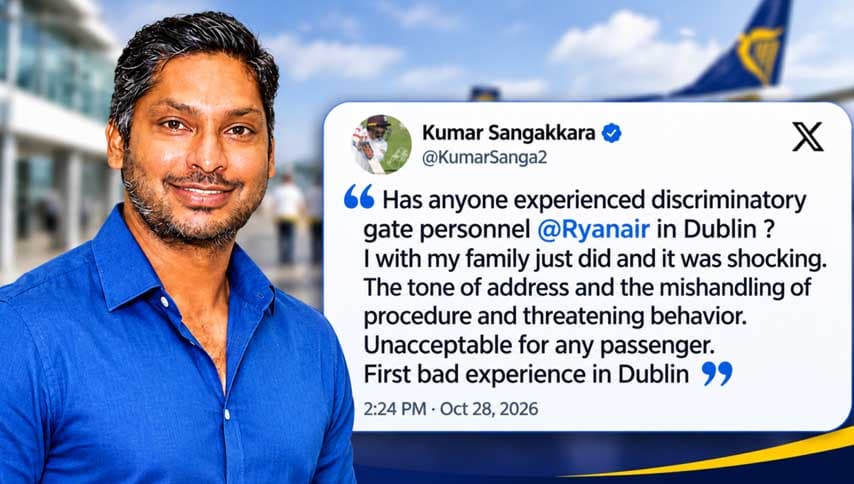 සංගක්කාරගේ පාස්පෝට් අර්බුදය: රයන්එයාර් හෙළි කළ තිත්ත ඇත්ත