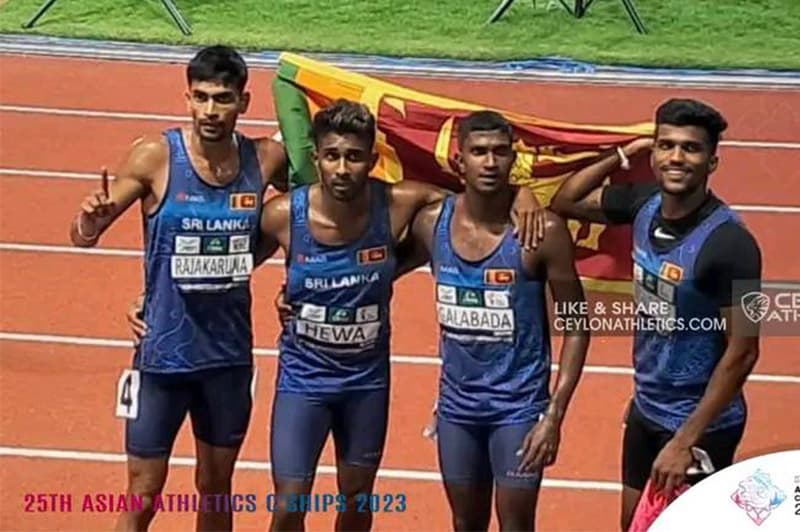 ලංකාව සහාය දිවීමෙන් රන් පදක්මක් දිනයි