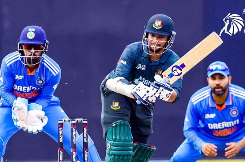බංග්ලාදේශ පිල ඉන්දීය අපරාජිත වාර්තාව බිඳ දමයි - ලකුණු 6 ක තියුණු ජයක්