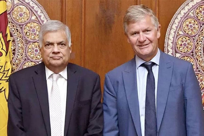 රනිල් ගැන එරික් සෝල්හයිම්ගෙන් එක්ස් පණිවිඩයක්
