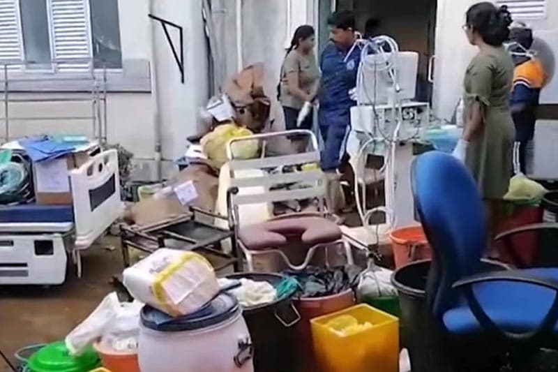 ආපදාවෙන් රෝහල් 410කට බලපෑම්