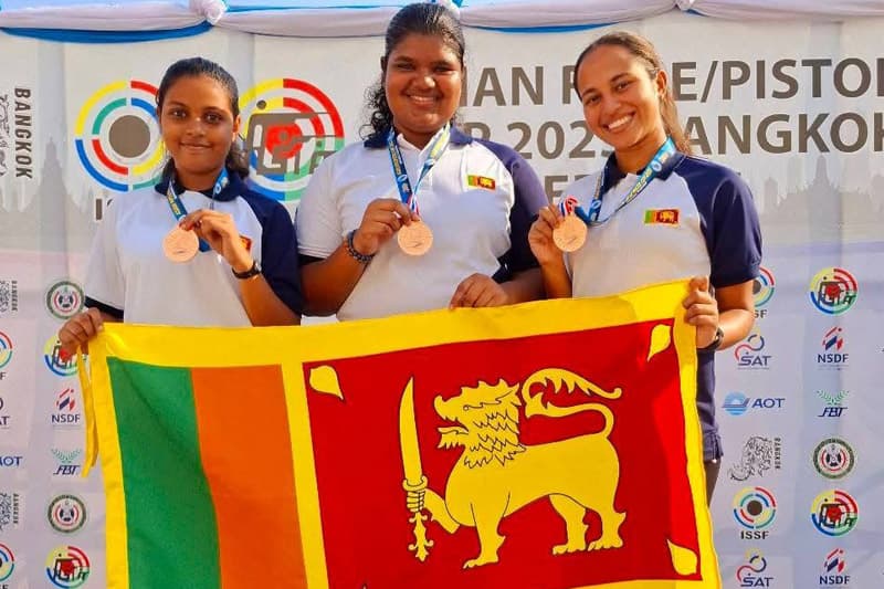 ආසියානු රයිෆල්/පිස්තෝල කුසලානය: ශ්රී ලංකාවට ලෝකඩ පදක්කමක්
