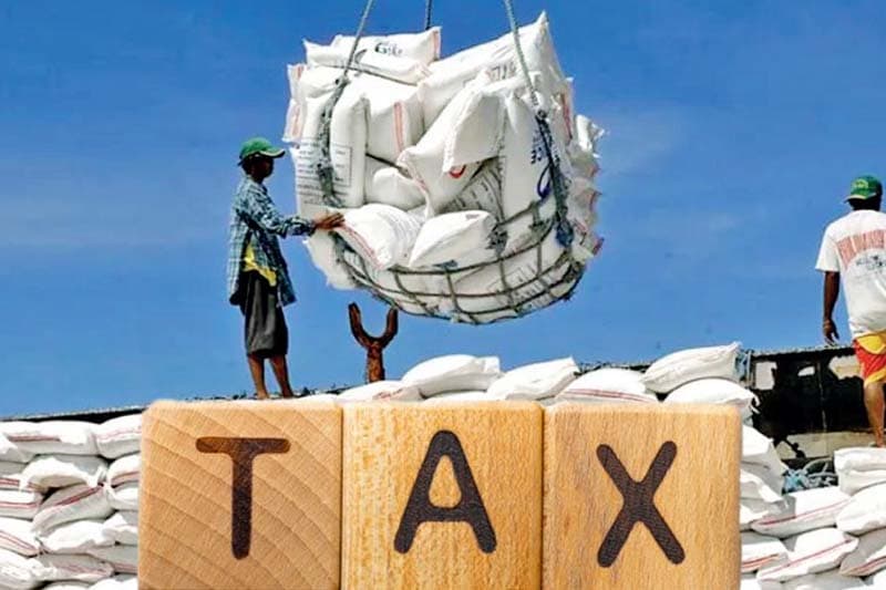 ජනතාවට බෙදන්න ගෙනා සහල්වලටත් බදු ඉල්ලයි