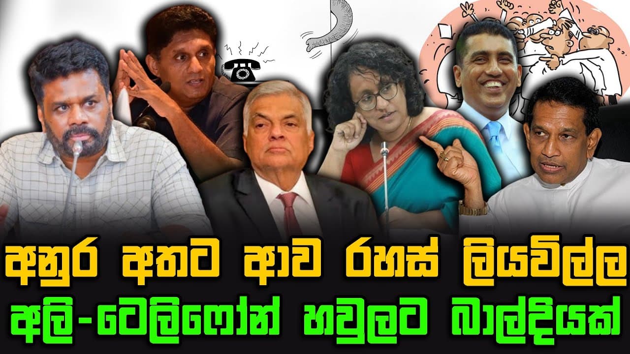 අනුර අතට ආව රහස් ලියවිල්ල | අලි - ටෙලිෆෝන් හවුලට බාල්දියක්
