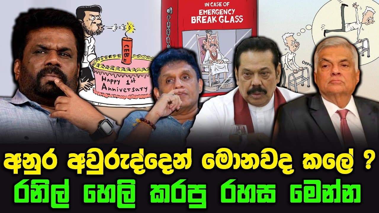 අනුර අවුරුද්දෙන් මොනවද කලේ ? | රනිල් හෙලි කරපු රහස මෙන්න