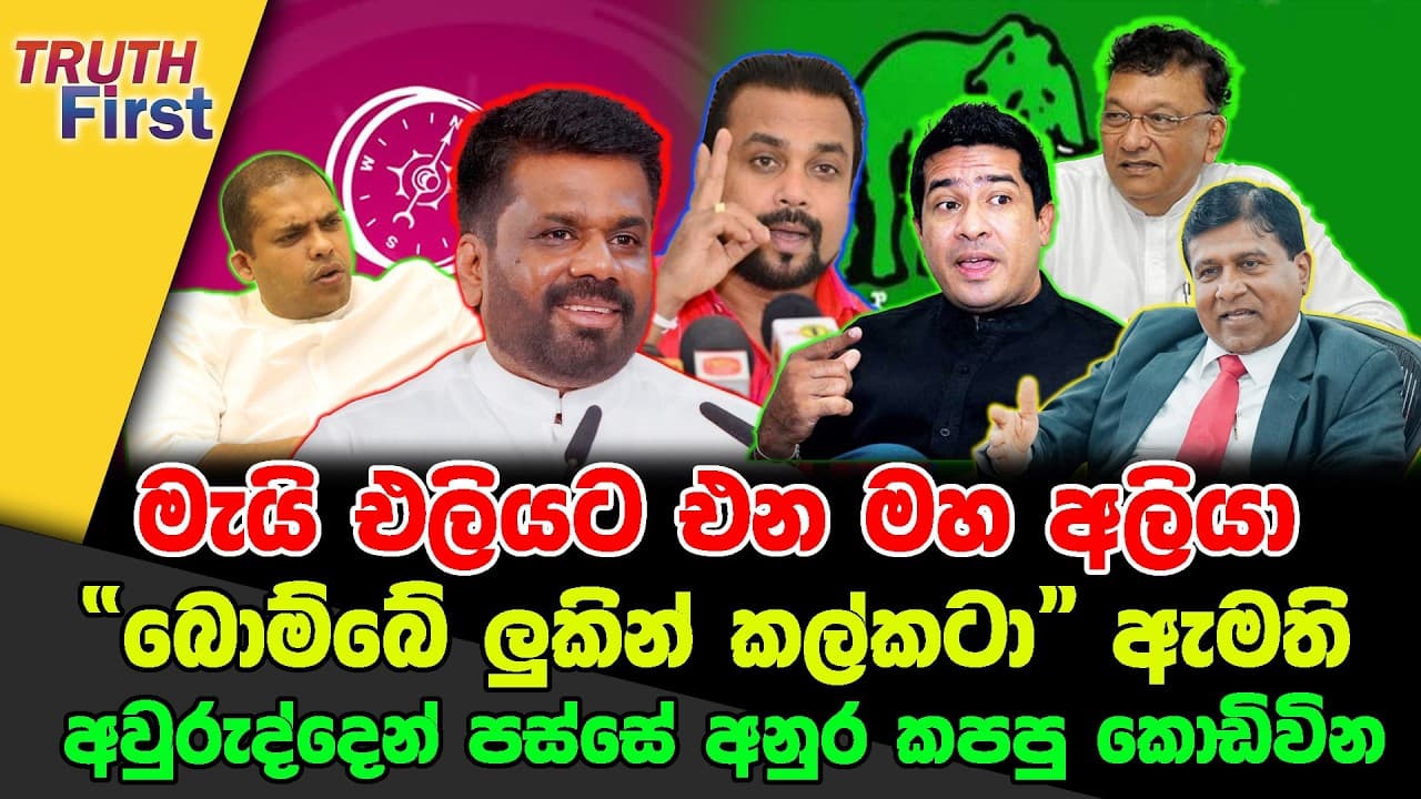 මැයි එලියට එන මහ අලියා | “බොම්බේ ලුකින් කල්කටා" ඇමති | අවුරුද්දෙන් පස්සේ අනුර කපපු කොඩිවින