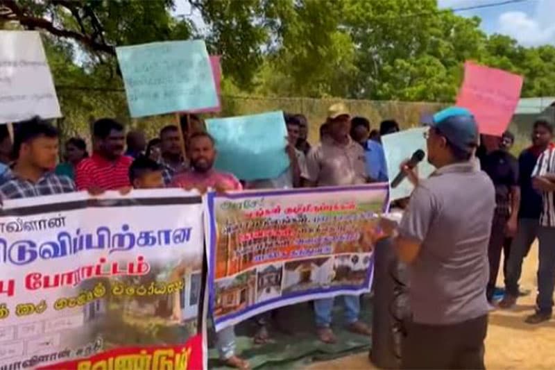 උතුරේ වාඩිලාගත් හමුදාවෙන් ඉඩම් මුදා ගැනීමේ අරගලය තවත් පැතිරෙයි