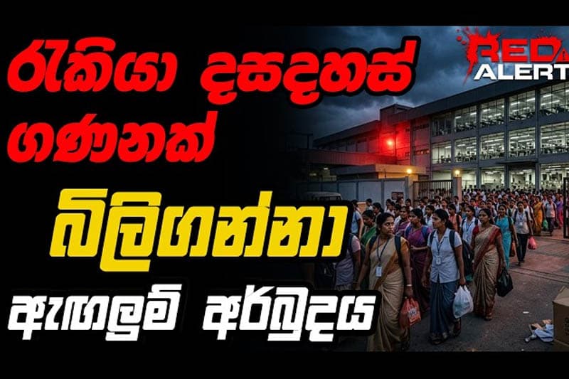 රැකියා දසදහස් ගණනක් බිලිගන්නා ඇඟලුම් අර්බුදය (වීඩියෝ)