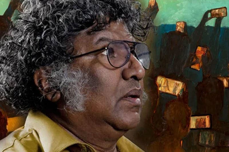 'Cast the First Stone' මහාචාර්ය චන්ද්රගුප්ත තේනුවරගේ චිත්ර ප්රදර්ශනය ; ජූලි 23 දා ඇරඹේ