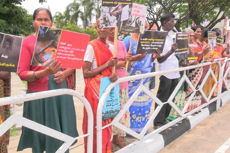 අතුරුදහන් කරන ලද පිරිස් ගැන නැවතත් විස්තර ඉල්ලන OMP කාර්යාලයට නැගෙනහිර විරෝධය