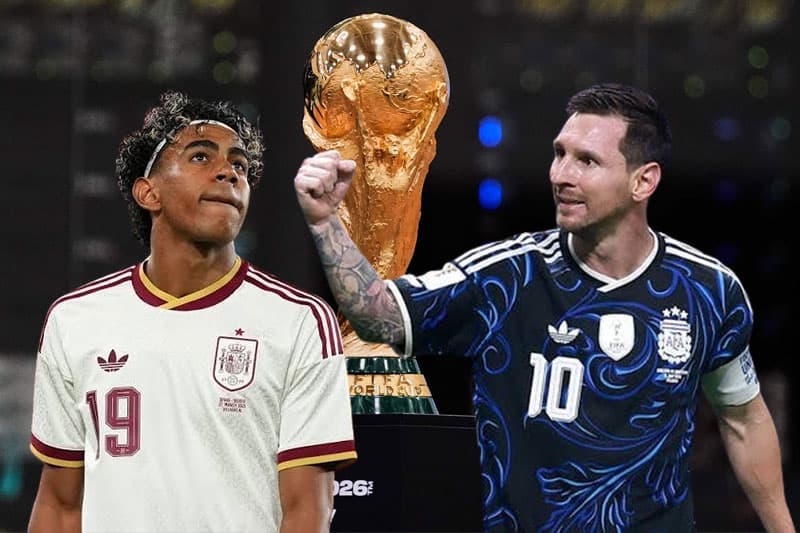 යමාල් බබා දැන් ලොකු වෙලා මෙසී සමග සටනට එයි: ස්පාඤ්ඤය හා ආජන්ටිනාව ලෝක කුසලාන අවසන් තරගයට